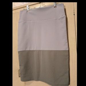 Gray/sage colorblock Lularue Cassie Skirt